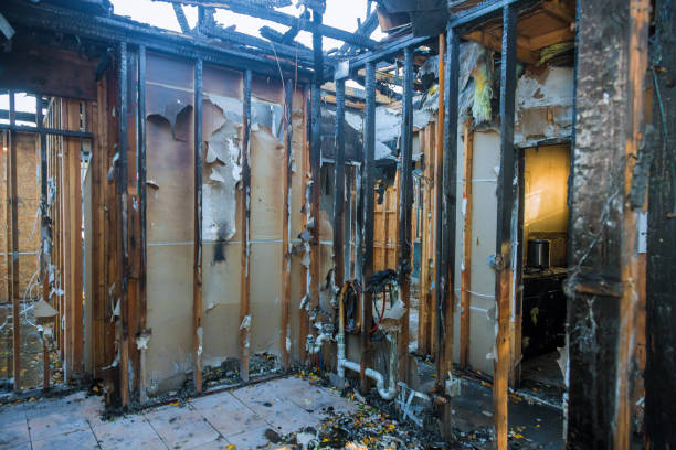 Professional Fire Damage Assessment technician working in Herndon, VA